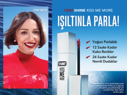Zeynep Bastık X Flormar: Yeni Shine Kiss Me More Ruj ile “Işıltınla Parla”