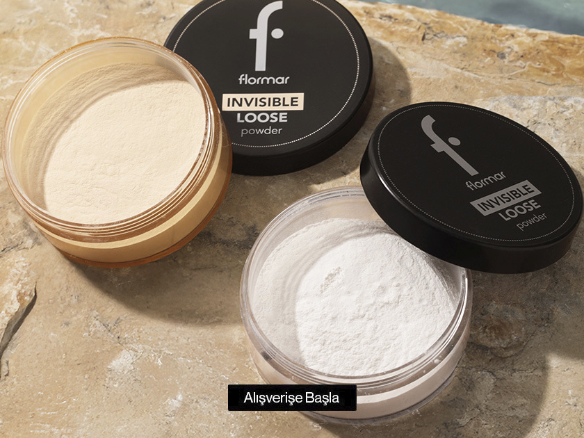 Invisible Loose Transparan & Yarı Mat Bitişli Sabitleyici Toz Pudra
