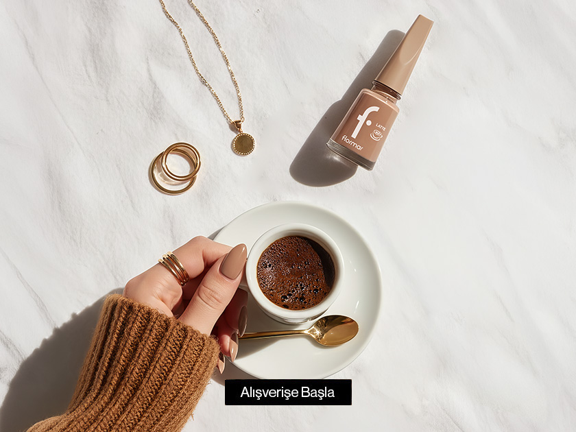 Latte Yüksek Pigmentli & Parlak Bitişli Kahve Tonlu Oje
